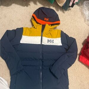Helly Hansen Navy and Orange Hooded Jacket
